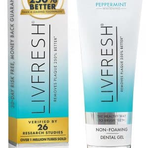 Toothpaste Gel, Clinically Proven to Remove Plaque 250% Better, Improves Gum Health 190% Better, Prevents & Reduces Tartar, Peppermint
